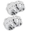 4pcs Aluminum Alloy Wheel Hub   Cover Accessory Fit for   X Maxx 1Celsius10 RC Car(Black )