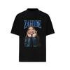 Trendy German Singer Zahide Print T-shirt Short Sleeves Cotton Oversized Merch Tee Tik Tok Ins Star Men Women Unisex Black Tees