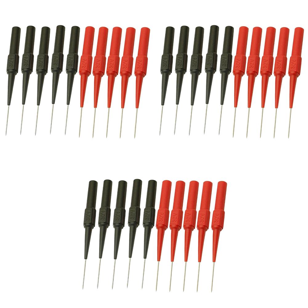100-10 шт. Игла для прокола изоляции Штырь Чувствительный Мультиметр Игла-щуп для прокола Измерительный прибор Автомобильный инструмент для бананового штекера