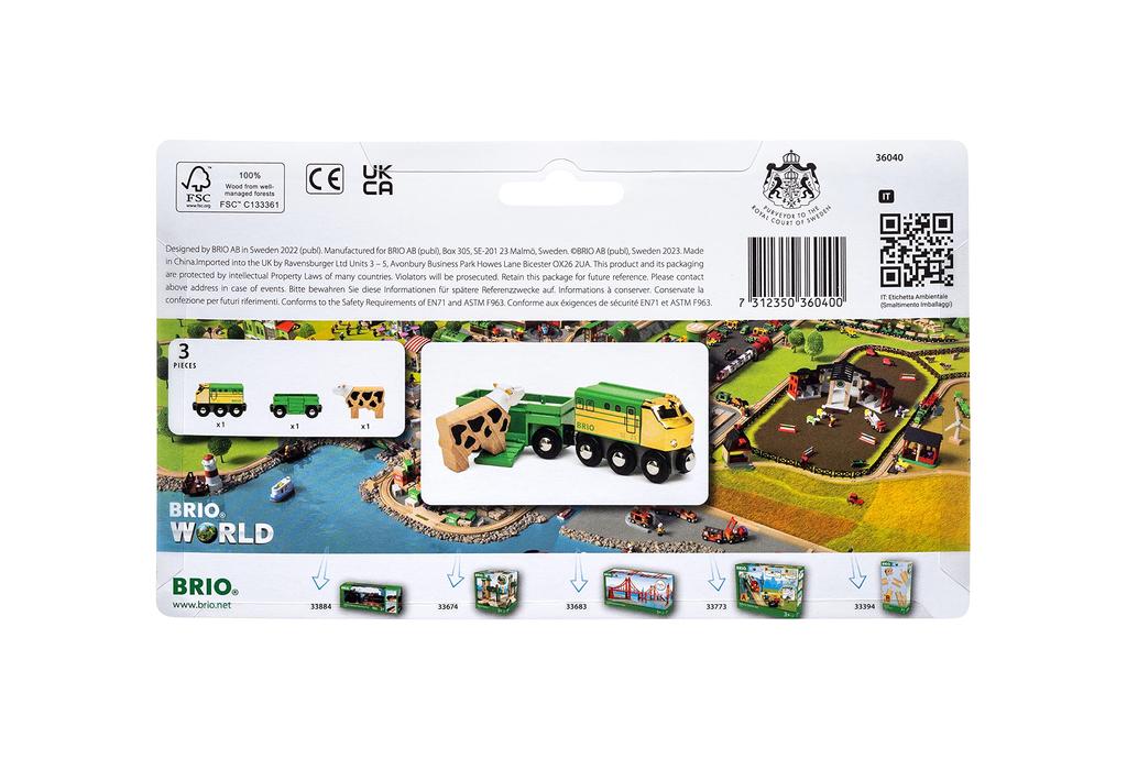 BRIO 2023 Поезд Ограниченной Серии 36040, Возраст 3+ [Игрушка, Деревянная Игрушка, Локомотив, Вагон, Подарок] (День рождения/Рождество)]