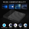 External CD/DVD Drive, USB 3.0 Type-C DVD +/-RW Drive for Laptop, CD DVD Burner, Slim Portable CD DVD Player for Laptop Desktop PC Windows 10/8/7
