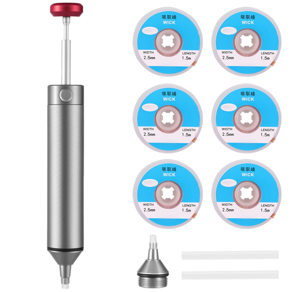 Aluminum Powerful Desoldering Pump Suction Tin Gun Soldering Sucker Pen Removal Solder Iron Welding Repair Tool for Circuit Boar