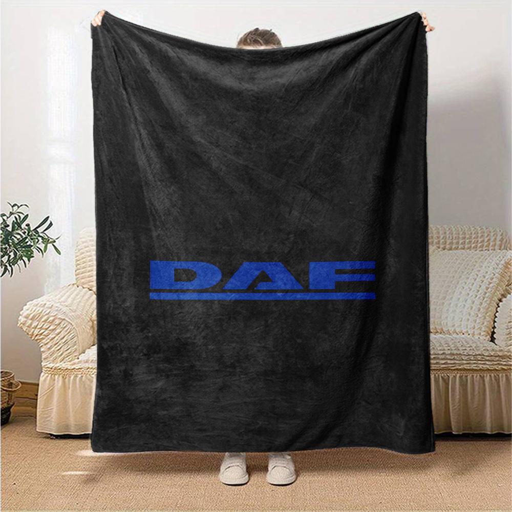 1 шт. Мягкий фланелевый плед DAF для дома, офиса, улицы, на все сезоны. Прочный, комфортный, мягкий, теплый плед для дома
