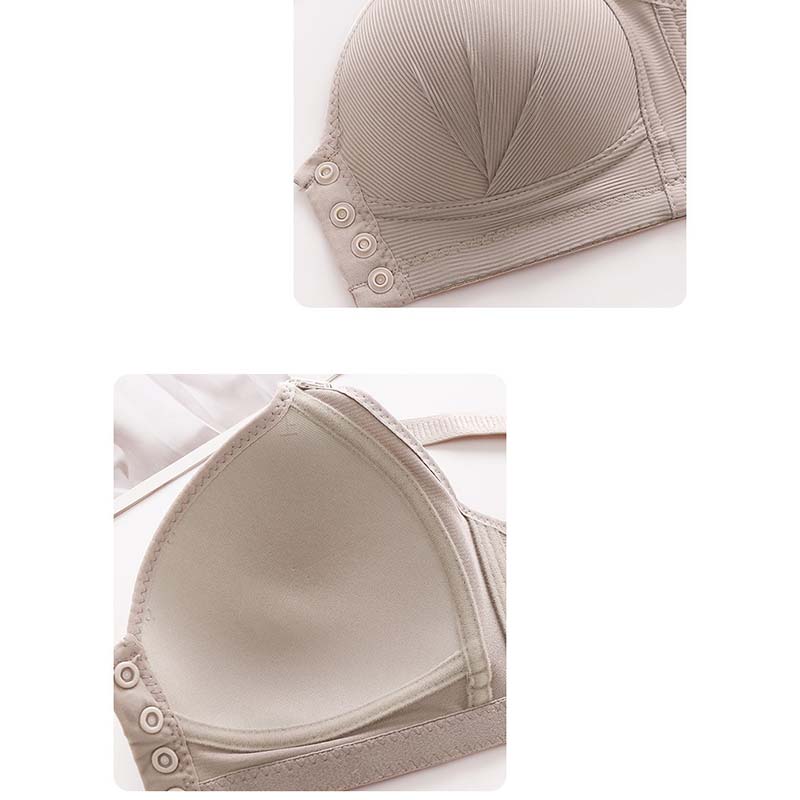 Бюстгальтер с полной чашкой из губки, застегивающийся спереди, жилетный, тонкий, с фиксированной чашкой, дышащий, без стальных косточек, нижнее белье больших размеров