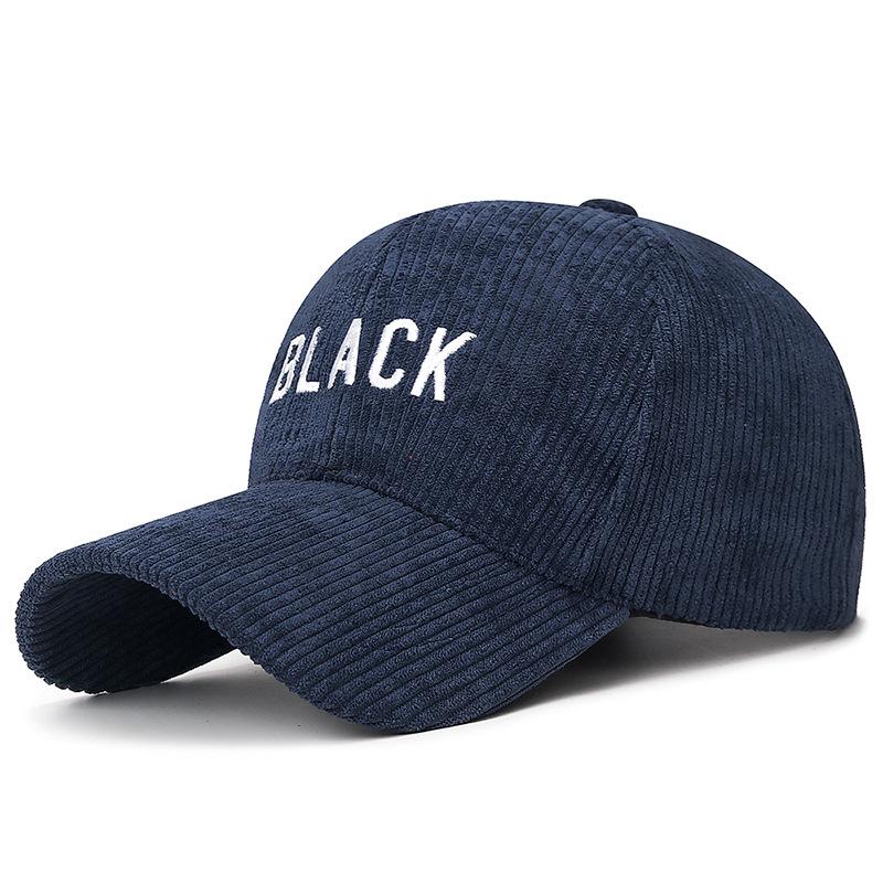 Осенне-зимняя полосатая вельветовая кепка для мужчин и женщин с вышивкой букв, бейсболка