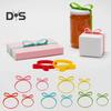 Elastic Silicone Bands 5 Colors & 2 Sizes Rubber Wrapping Bands Reusable Stretch Ribbon for Gift Wrapping Storage Home Office Outdoor Use