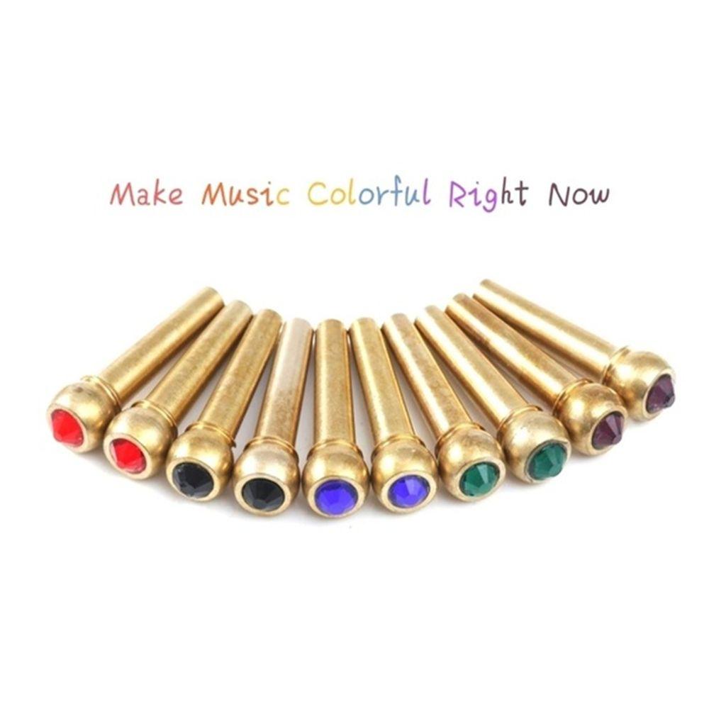 Universal Brass Guitar Strings Stringed Instruments String Pins String Nails Bridge Pins Fixed Cone