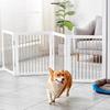 Puhang Dog Pet Pet Gate Height 4cm Fence Barrier Small Convenient Made of Escape Intrusion Door Easy To High 4 Panels with Installation 10KG White