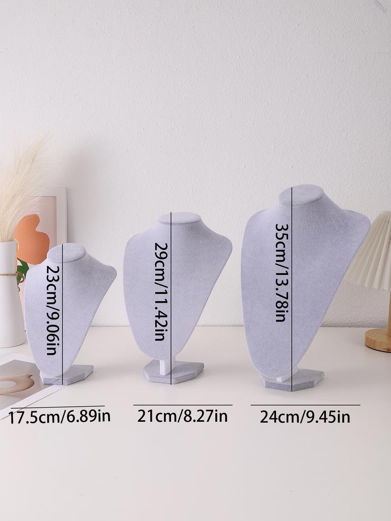 Бархатный портретный дисплей для ожерелий, подвесной органайзер, стенд для демонстрации ювелирных изделий, манекен для ювелирных изделий, бюст, ожерелье, подвеска, витрина