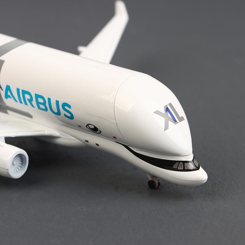 20 см Белый кит Транспортный самолет A300-600 Beluga Airlines Модель самолета Транспорт Белуга Литье из сплава Самолет Игрушка Модель