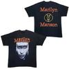 Marilyn Manson Индустриальный Метал 90-х Винтажный Портрет Графика Оверсайз Уличная Футболка с Символом Анкха для Фанатов Рока и Готики