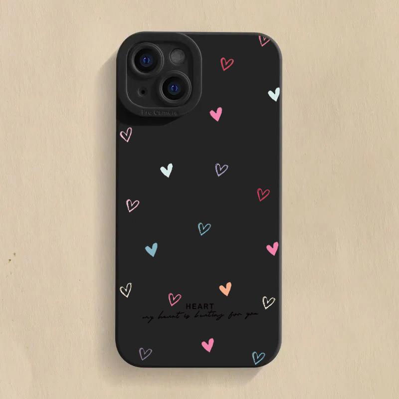 Роскошный силиконовый чехол для телефона в форме сердца для Xiaomi Redmi Note 14 13 12 11 Pro Plus 5G 12S 11S Redmi 13C 14C 12 4G Противоударная крышка