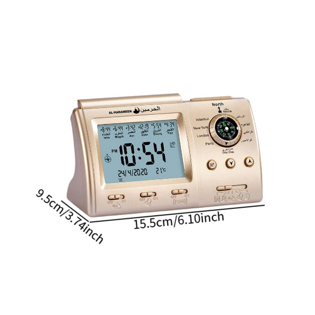 Будильник Азан, Подарок на Рамадан, Будильник для молитвы, Дата, Мусульманский будильник Азан
