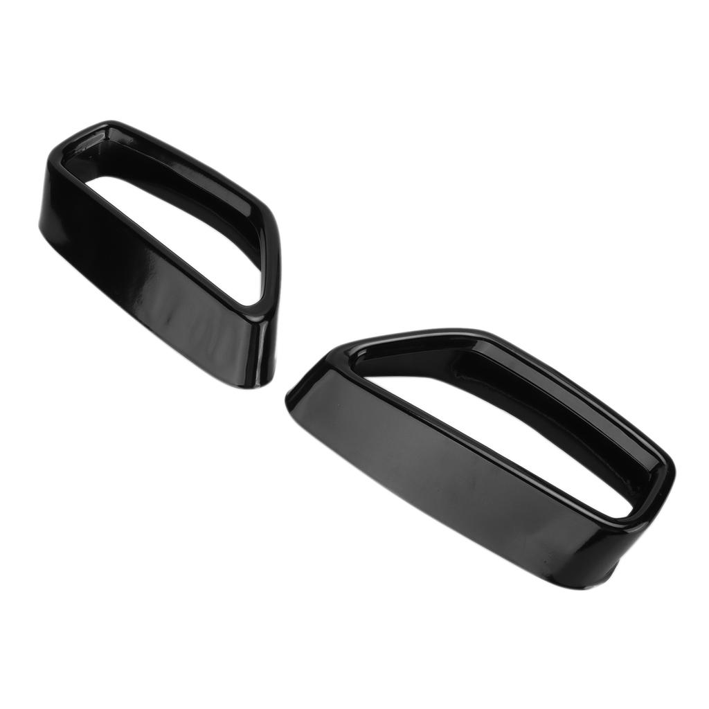2pcs Exhaust Tail Pipe Tip Cover Gloss Black Replacement for 5 Series G30 G38 2018‑2021