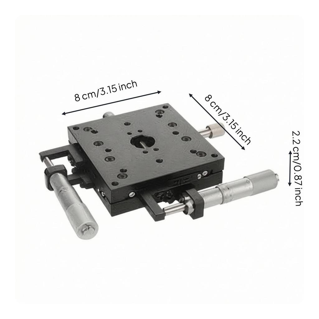 XY Positioning Stage Two-Axis Manual Slide Table Long-Lasting for Optical Setups
