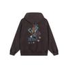 Li Ning Badfive Series Changan Youth Text Print Pullover Long Sleeve Sweatshirt Unisex sweatshirt Charcoal-Brown AWDSG47-1