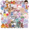 50 Ins Cute Girl Bear Graffiti Stickers Luggage Laptop Helmet Waterproof Stickers