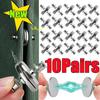 10-1Pair Curtain Magnetic Button Detachable Curtain Fix Fastener Clip Prevent Light Adjustment Window Screen Close Magnet Buckle