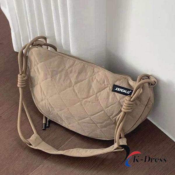 Unisex Nylon Half Moon Cross Bag (3 Colors)