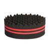 Hair Brush Sponge for Dreads Twists Big Holes Metal Hair Pick Comb Double-sided Breathable Perm Styling Brush for Hair Styling