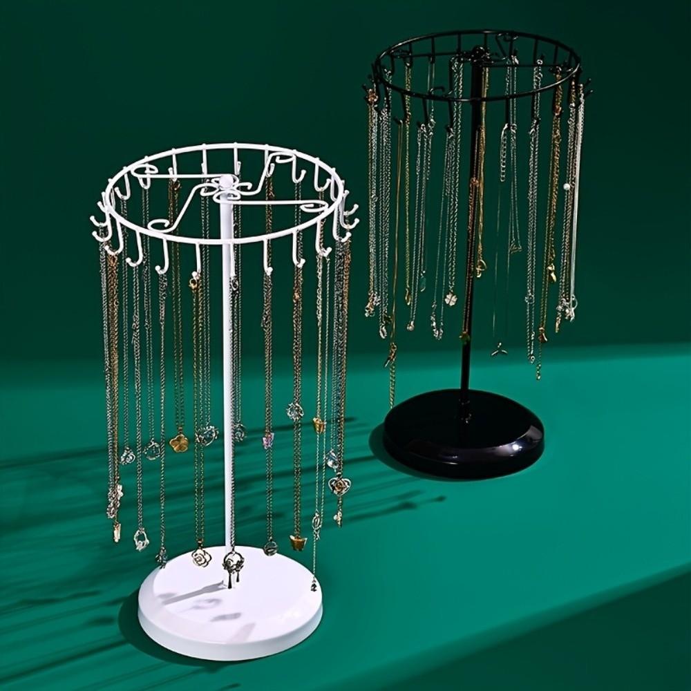 Rotating Jewelry Display Stand Removable Necklace Holder Jewelry Storage Rack Jewelry Storage