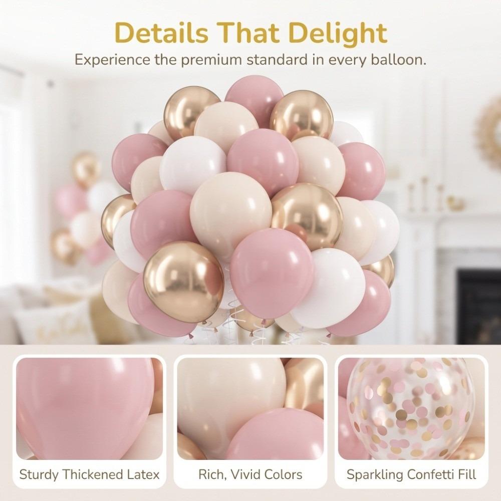 60Pcs 10 Inch Latex Balloons Decorative Pastel Color Balloons Photo Booth Props