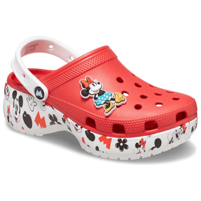 Crocs Микки Удобные Универсальные Клоги Женская Обувь Красный 208885-8C1