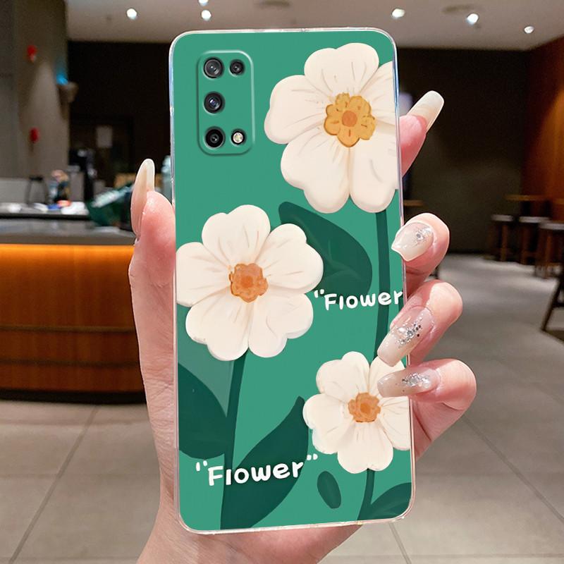 For Realme 7 5G Case Realme7 5G Phone Case OPPO K7X Realme V5 Q2 Cases Pretty Butterfly Flower Transparent Soft Silicone Cover