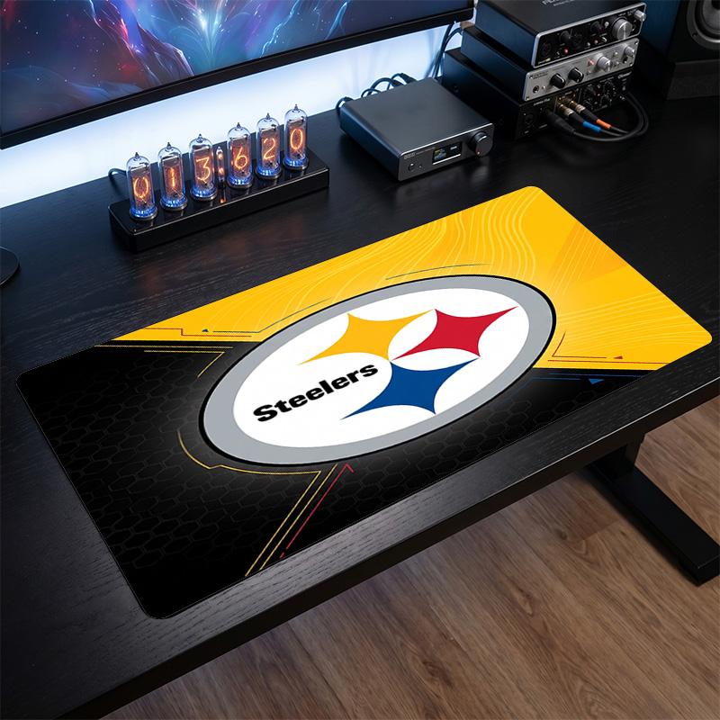 Pittsburgh Steelers Pattern Mousepad Anti?Slip Rubber Desk Pad For Gaming Working Desktop Decoration