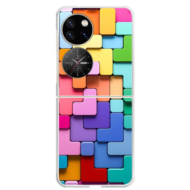 Для Huawei P50 Pocket Чехол Прозрачный Жесткий ПК Задняя Крышка Телефона Для Huawei Pocket 2 Чехлы P50 P 50 PocketS S Чехлы Capa