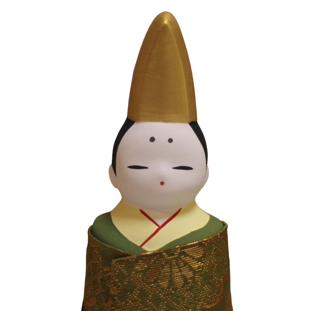 Yokkaichi In Hina Dolls Accented with Cloth of Banko-yaki [Made Japan] [Nishikibina] Gold-colored [Made Ceramics_hand-painted]