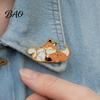 Animal Theme Pins Enamel Brooch Pin, Bear Penguin Fox Dog Hedgehog Badge, Daily Wear Men Women Alloy Pin for Coats Sweaters Scarves Decorative