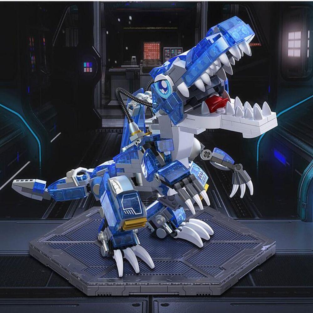 Spinosaurus Mechanical Dinosaurs Block Tyrannosaurus Velociraptor Model Toy Holiday