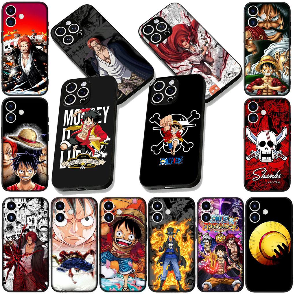 Cover for Apple iPhone 17 16 14 15 Pro Max Plus 15+ 16E XR ProMax Air + Coque Phone Case Poster Shanks Red Hair One Luffy Piece