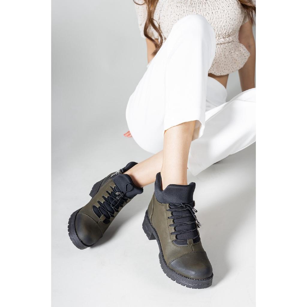 Черные женские ботинки 0012720