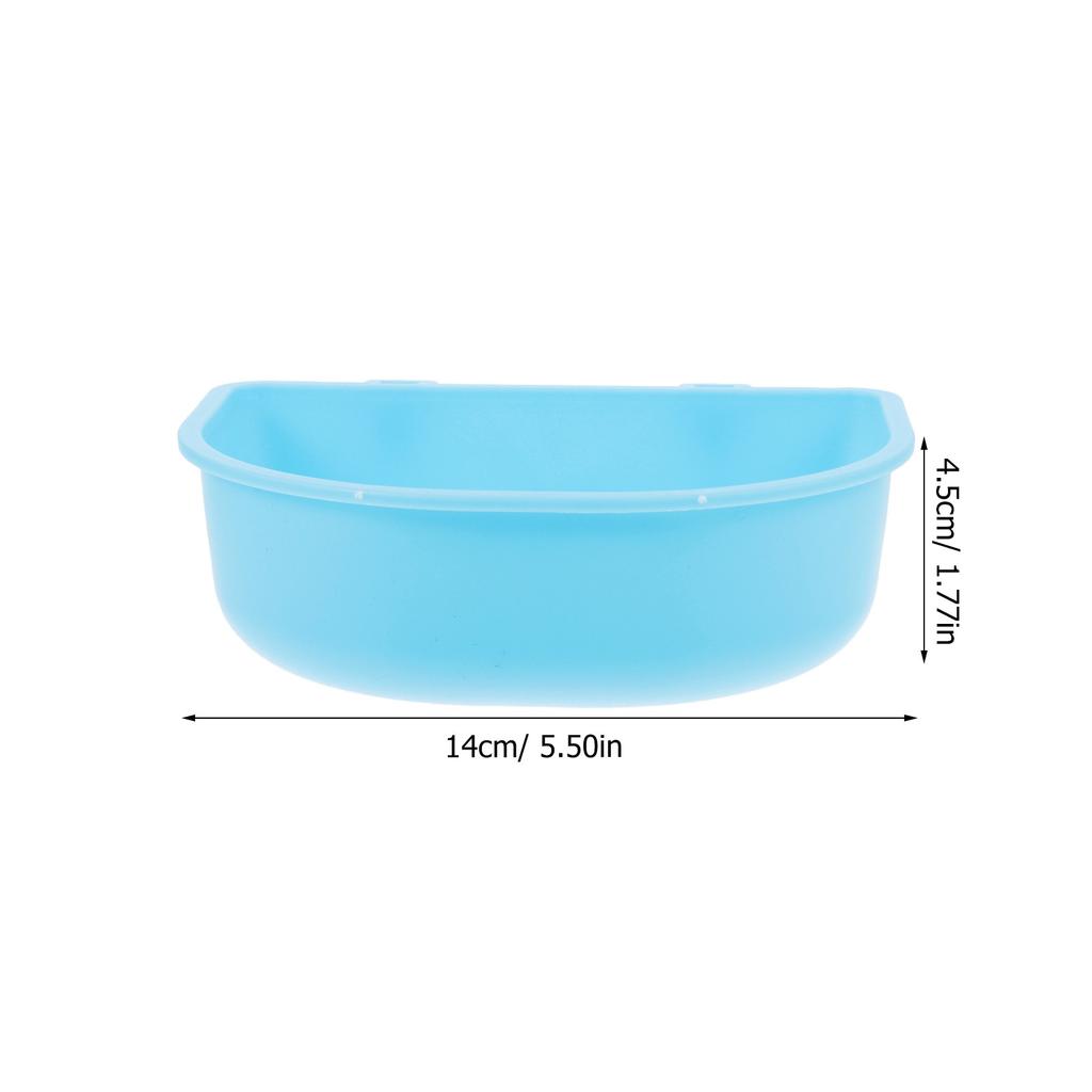Hanging Plastic Pet Bowl Sturdy Cat Dog Cage Feeder Smooth Surface Food Water Container Hanging Pet Bowl Puppy Feeder