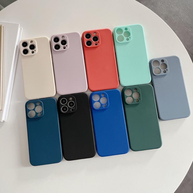 Apple 15PRO Большое количество iPhone16 14 Силиконовый чехол для мобильного телефона Мелкие отверстия Мягкий рукав Матовый износостойкий против падения