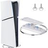 Pro Vertical Stand 2 Metal Stabilization Dock for PS5 Console with PS5 Vertical New PS5 Peripherals White PS5/PS5 Slim/PS5 (with Screws), Slim/PS5