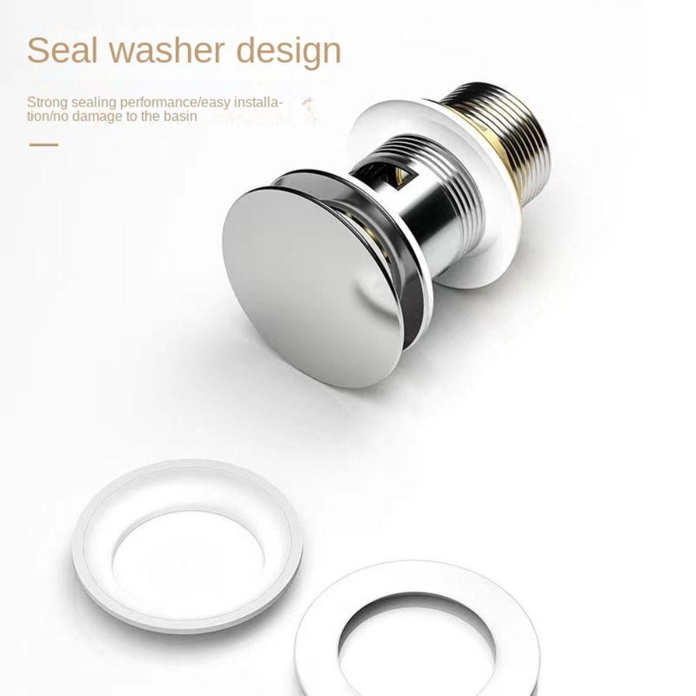 Waste Button Slotted Unslotted Basin Drain Device Bath Stopper Sink Strainer Basin Sink Tap