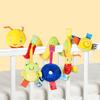 Детские погремушки Младенческая спиральная плюшевая игрушка Яркие цвета Плюшевая игрушка для детской коляски Стимулирующая детское любопытство Игрушка для новорожденного младенца