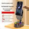 Умная индукционная подставка: Беспроводной Bluetooth-динамик 5-в-1 и вертикальная док-станция для зарядки планшета