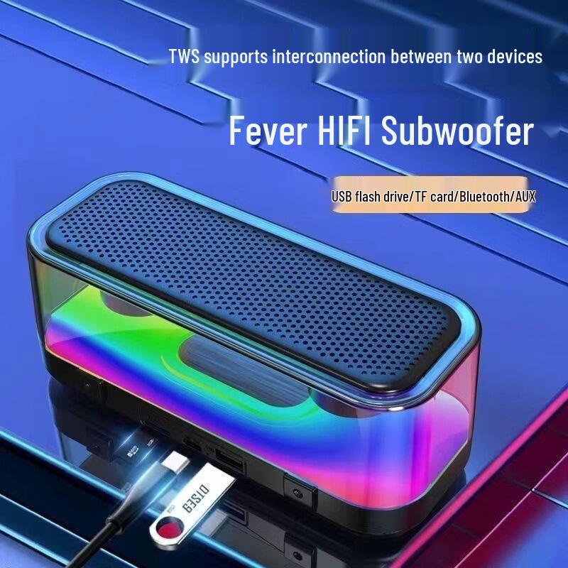 Z6 RGB Punk Bluetooth Игровые колонки: Высококачественный звук с сабвуфером и атмосферной подсветкой для рабочего стола