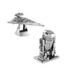 Metal Earth Fascinations Star Wars Imperial Star Destroyer Et R2-D2 Puzzle 3D En Métal