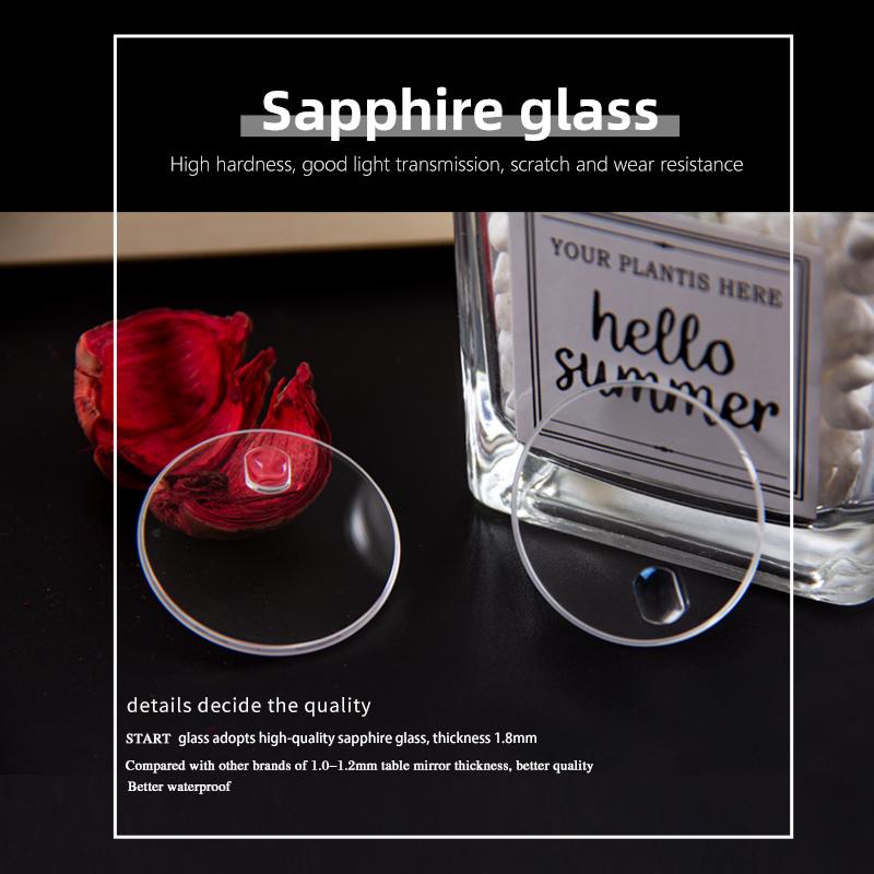 Start Men's Diamond Watch Automatic Mechanical Watch Waterproof Date Week Function Fashion Leather Watch