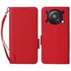 For Oukitel C60/C60 Pro Case with Wrist Strap Litchi Texture PU Leather Wallet Phone Cover