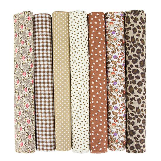 Удобная прочная многоцелевая хлопковая ткань для шитья с красивым цветочным узором для подарков, рукоделия