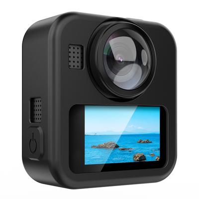 Силиконовый чехол для GoPro Max 2 Защитная пленка для экрана Защита от падений Пылезащитный Откидная крышка батарейного отсека Крышка объектива для аксессуаров GoPro Max 2