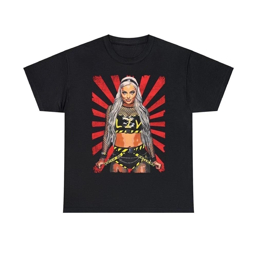 Liv Morgan Watch Me Starburst Black Tshirt