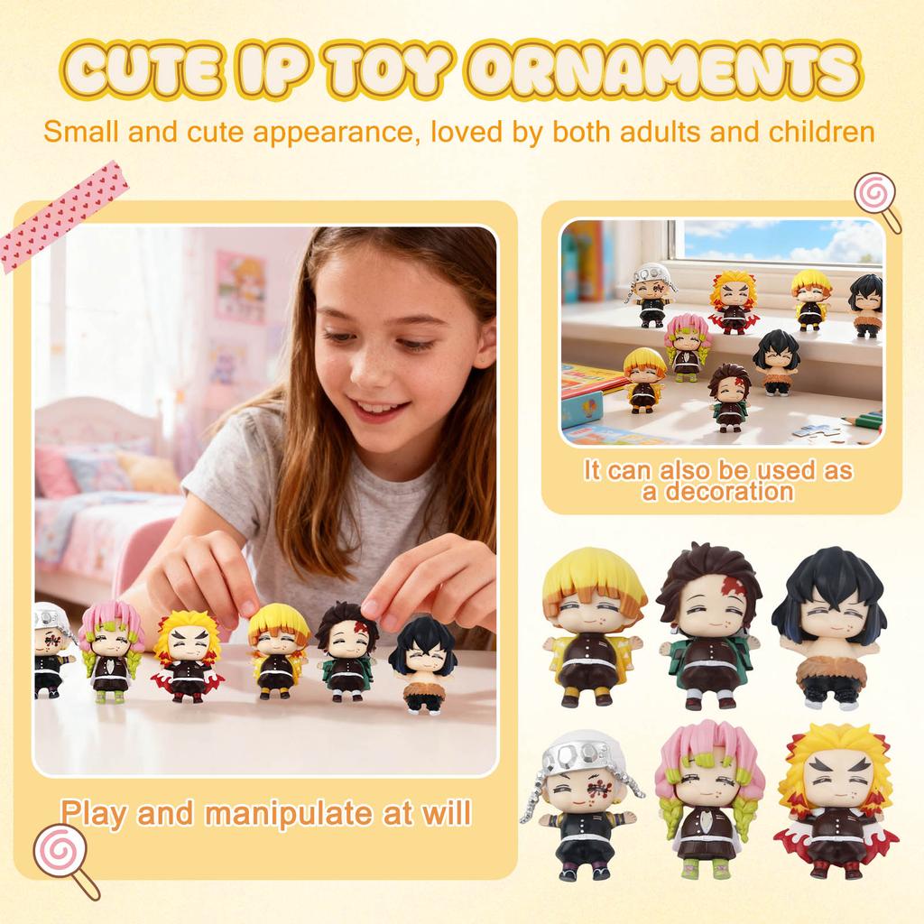 Second Dimension Anime And Game Peripheral Figures, Desktop Decoration Figures, Computer Case Decoration Figures