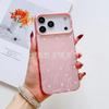 Розовый бант для Apple 15 цветной серебристый iPhone14Pro креативный 11promax матовый 16 защитный чехол 17